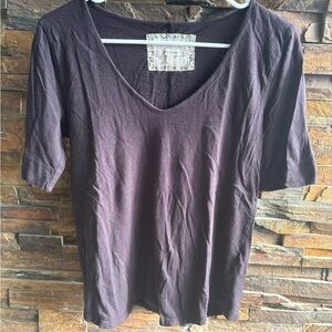 Pure Good Black V-Neck Tee